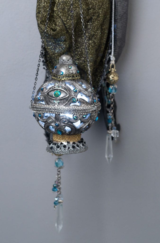 Seers and Takers Hand with Orb Wall Sconce