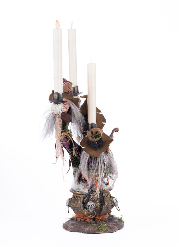 Broomstick Acres Witches Candle Holder