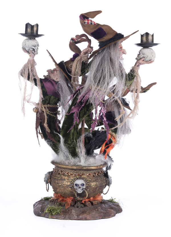 Broomstick Acres Witches Candle Holder