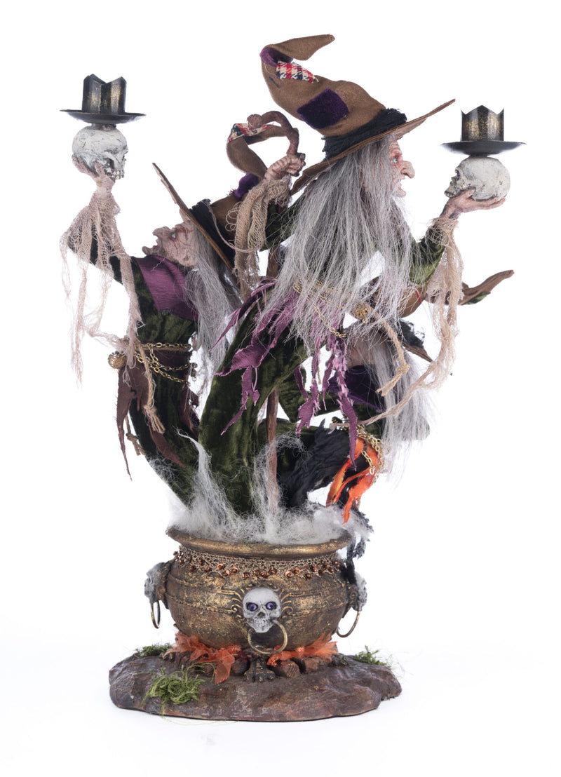 Broomstick Acres Witches Candle Holder