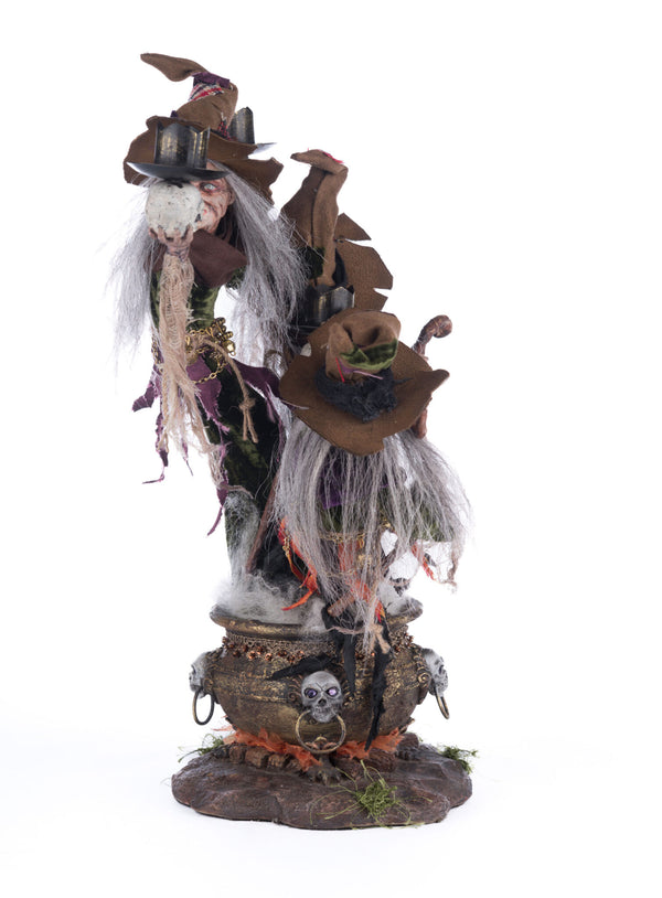 Broomstick Acres Witches Candle Holder