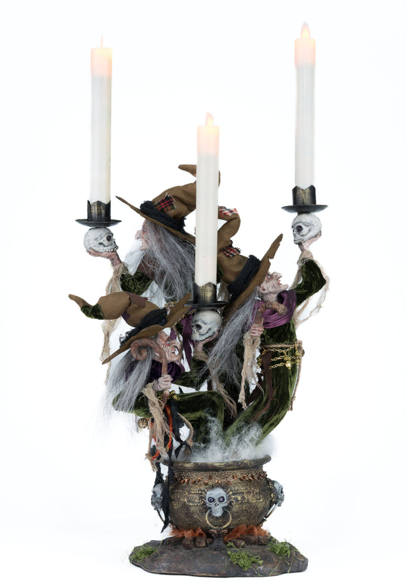 Broomstick Acres Witches Candle Holder