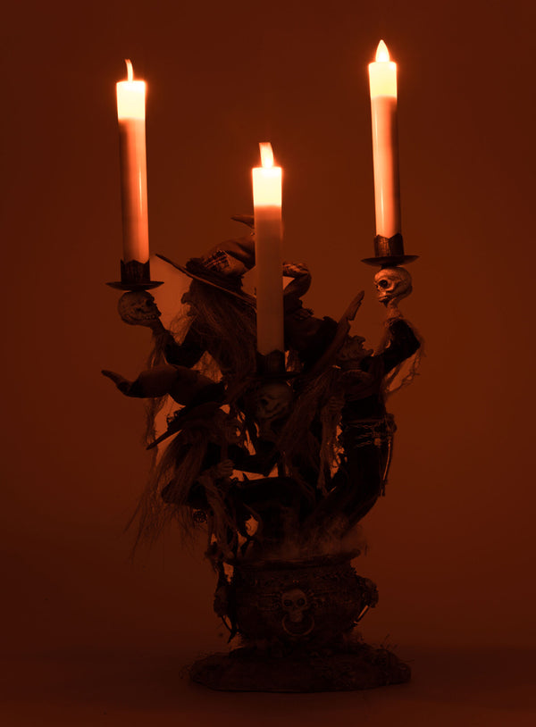 Broomstick Acres Witches Candle Holder