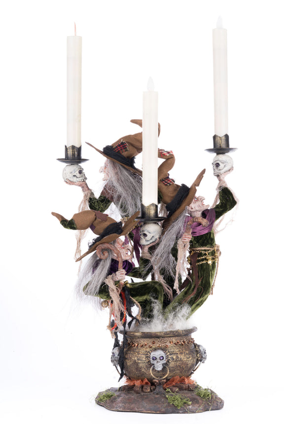 Broomstick Acres Witches Candle Holder