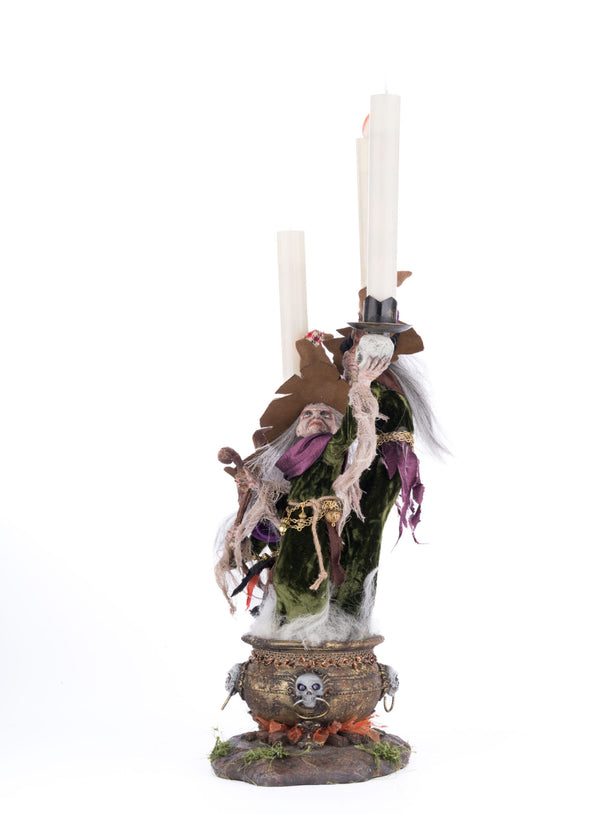 Broomstick Acres Witches Candle Holder