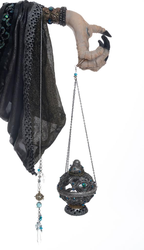 Seers and Takers Hand with Orb Wall Sconce image 1