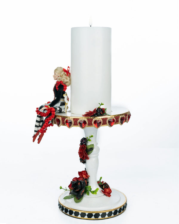 Tiny Alice Pillar Candle - Red image 1