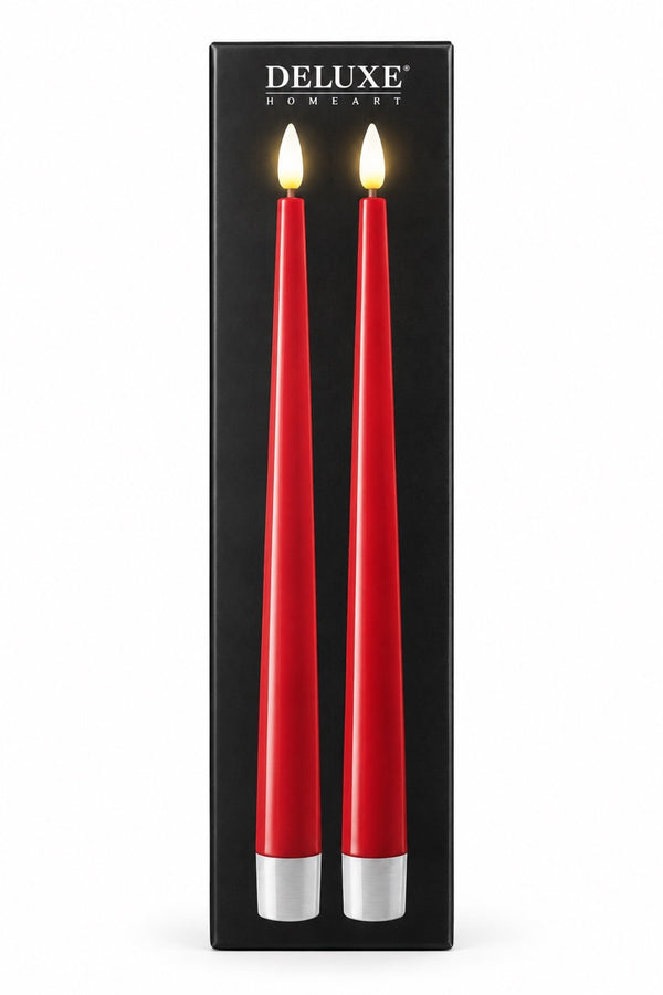 Deluxe Homeart LED Candle Set of 2