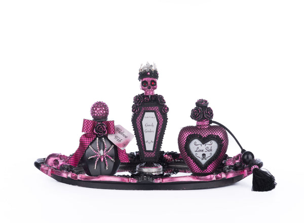 Pink Passion Vanity Tray with Bottles Set image 0