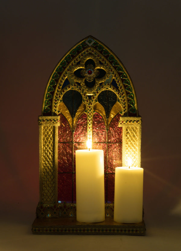 Christmas Castle Pillar Candle Holder image 2