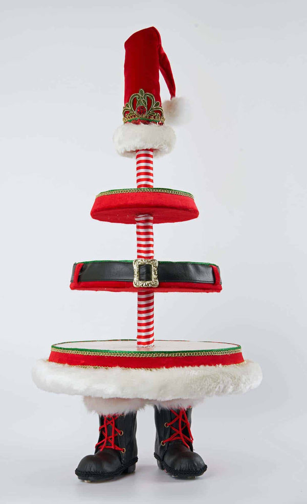 Santa Boot Tiered Tray