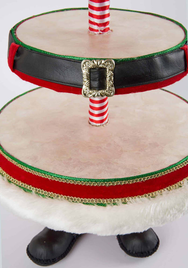 Santa Boot Tiered Tray