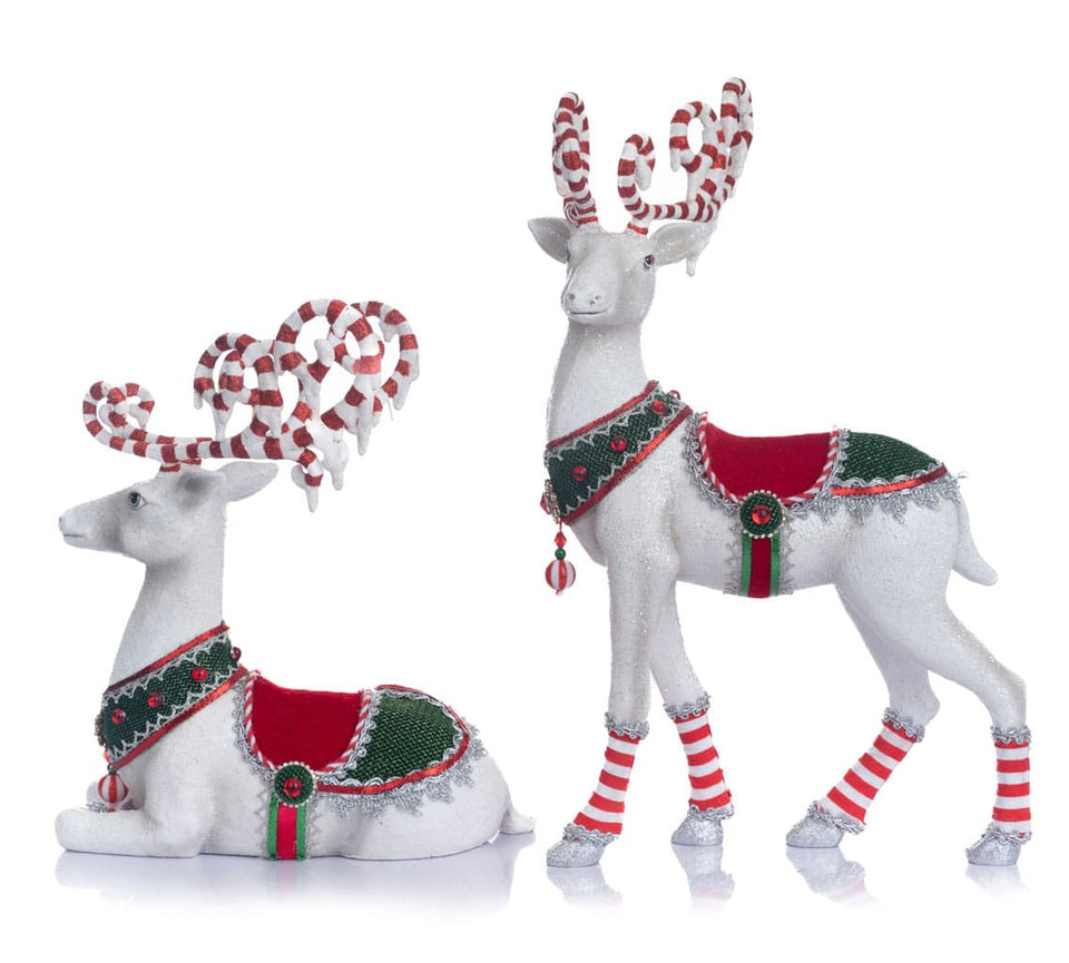 Peppermint Palace Deer Assortment of 2