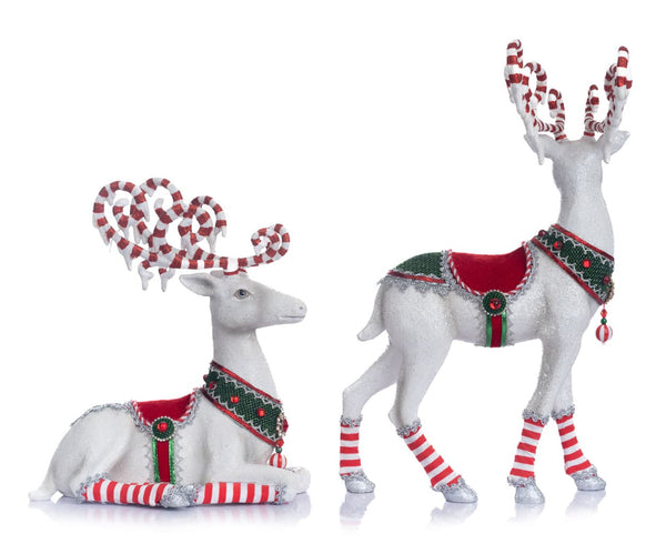 Peppermint Palace Deer Assortment of 2