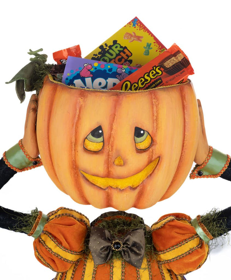 Percy Pumpkin Head Candy Bowl