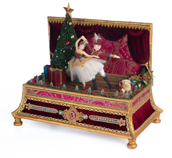 Nutcracker Dancing Hinged Box