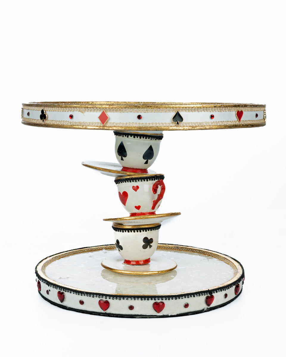 Topsy Turvy Teacup Cake Plate