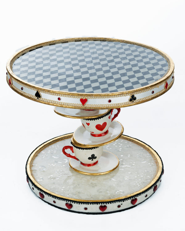 Topsy Turvy Teacup Cake Plate