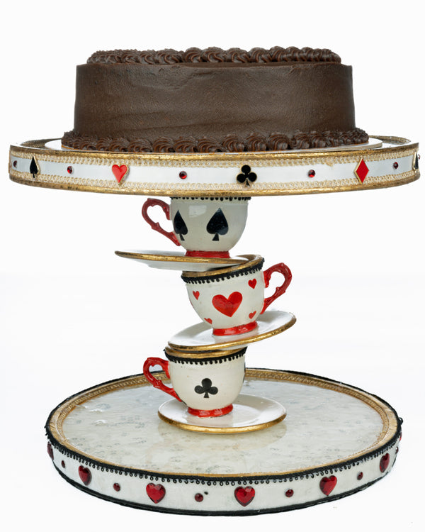 Topsy Turvy Teacup Cake Plate