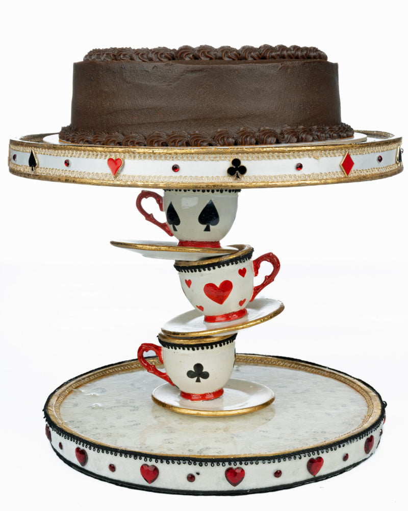 Topsy Turvy Teacup Cake Plate