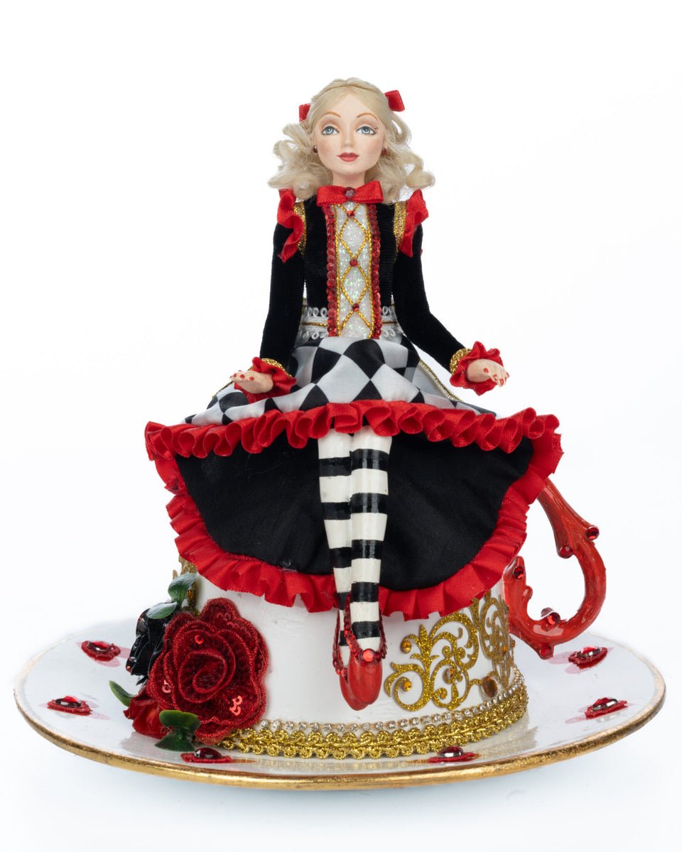 Alice on Teacup - Red