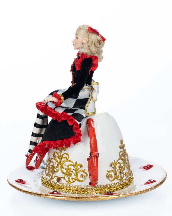 Alice on Teacup - Red