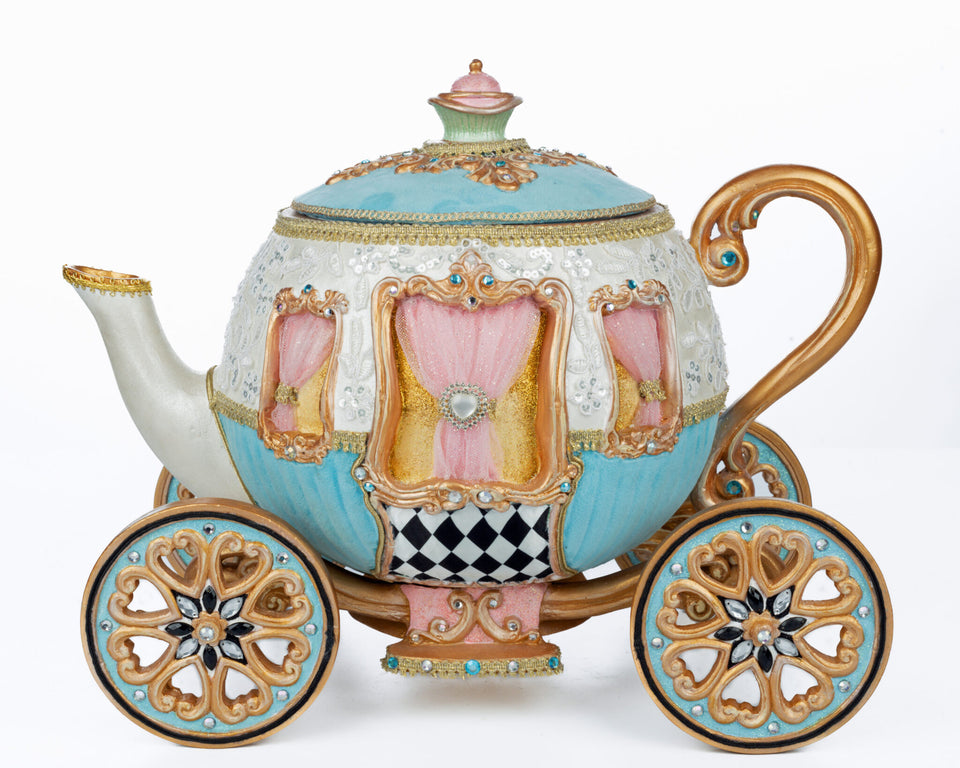 Teapot Carriage Candy Bowl