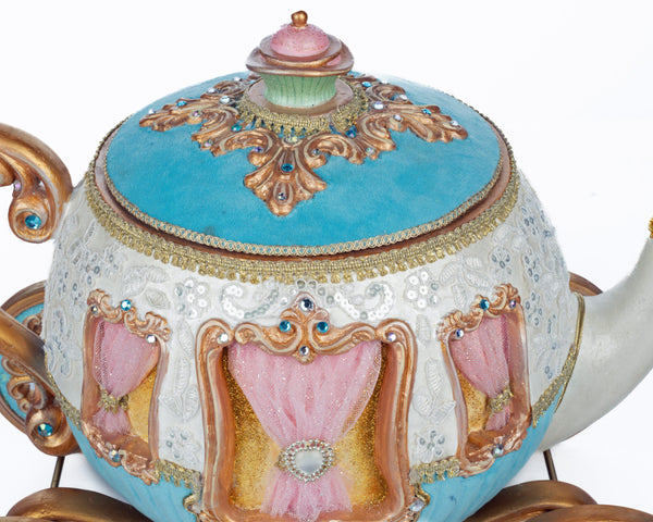 Teapot Carriage Candy Bowl