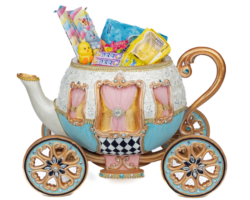 Teapot Carriage Candy Bowl