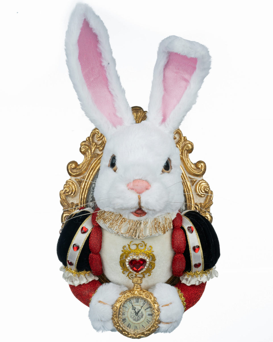 White Rabbit Door Knocker - Red