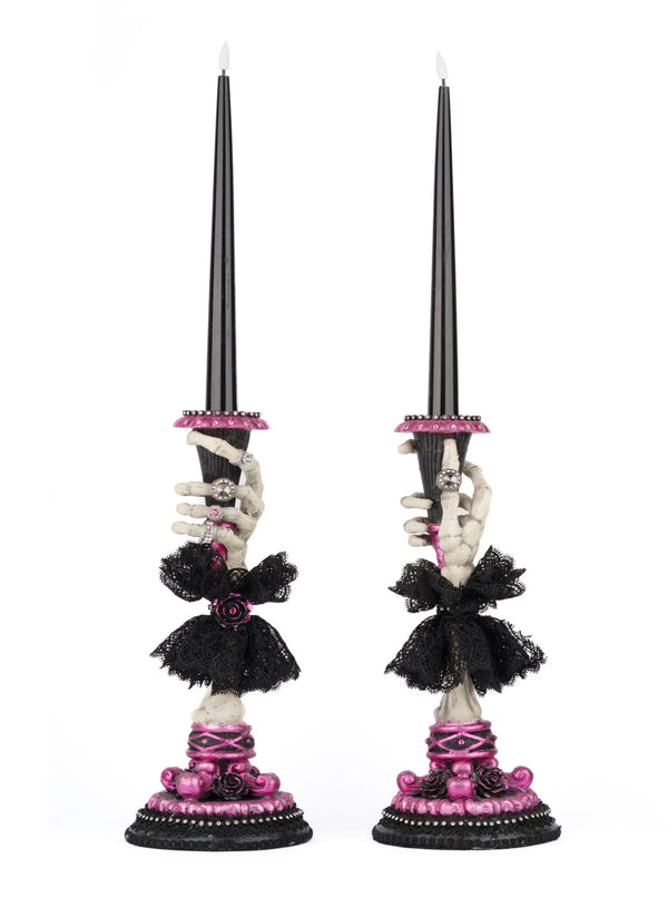 Skeleton Hand Candle Sticks Set of 2