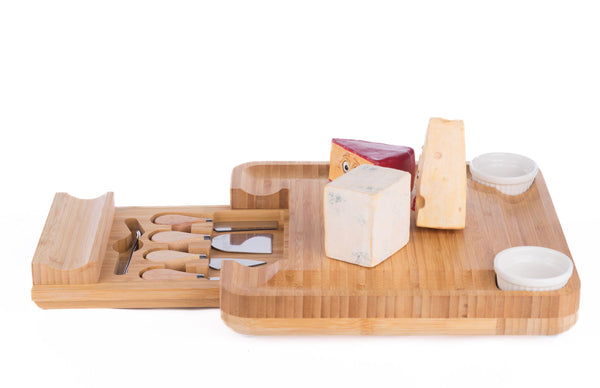 Creepy Cheeses On Charcuterie Board With Knife Set