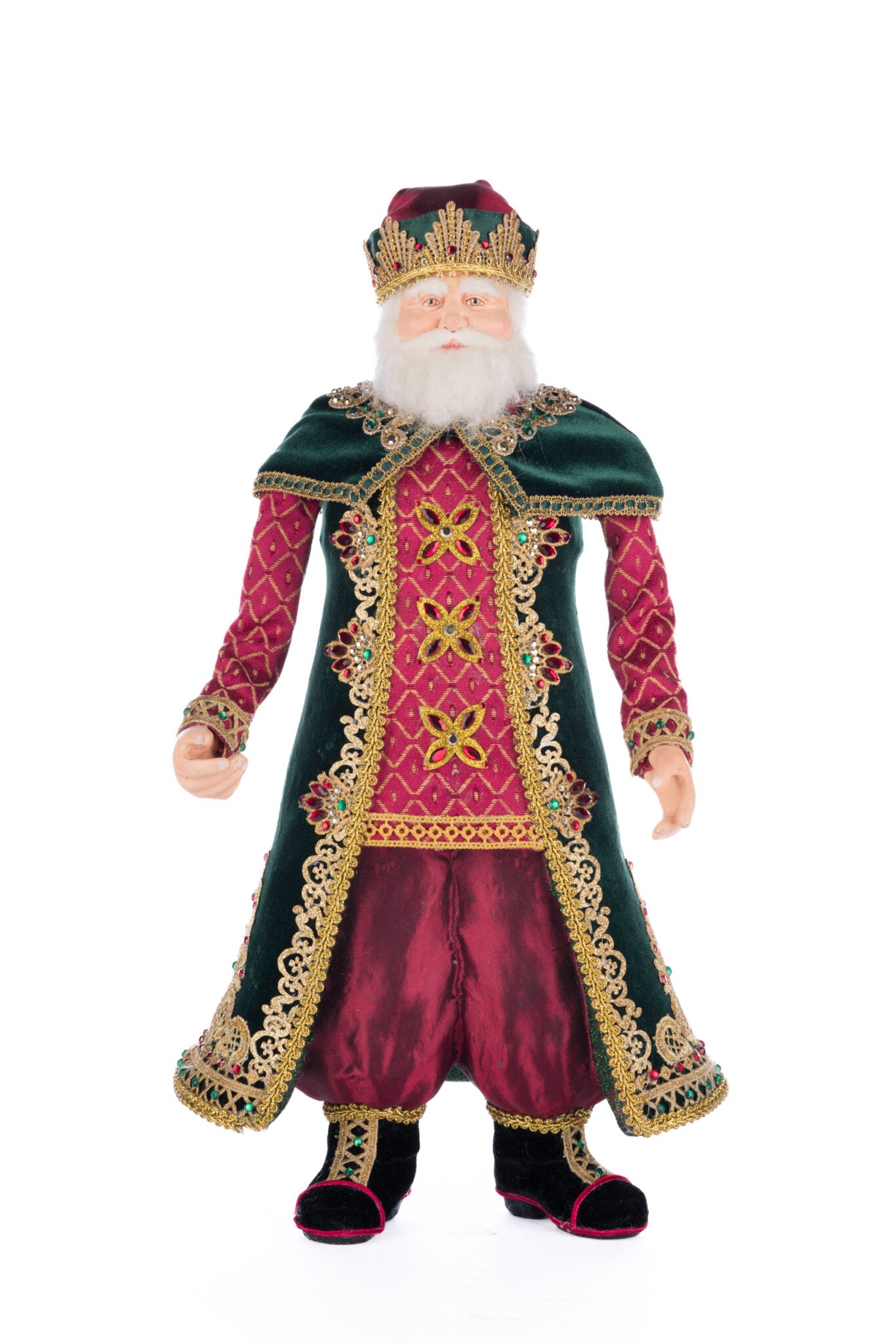 Katherine's Collection 2023年 星月夜 セレステ 天使人形 17.5x17.5x32インチ ホワイト/ゴールド - コレクター向けハンドメイドクリスマスデコレーション Katherine\u0027s Collection 22\" Peppermint Palace Christmas Tree Topper 28-328813