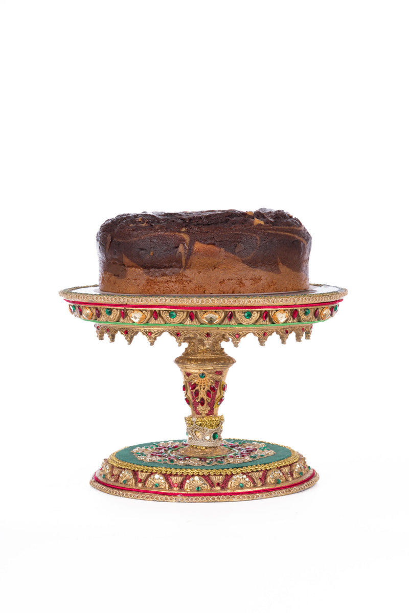 Christmas Castle Cake Plate