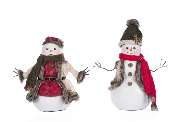 Mr. And Mrs. North Country Snowman Assortment of 2