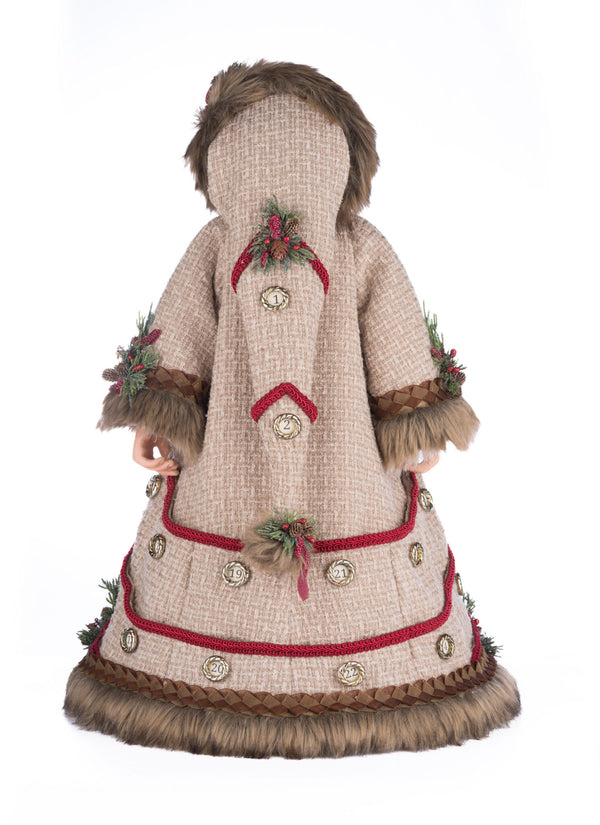 North Country Advent Santa Doll