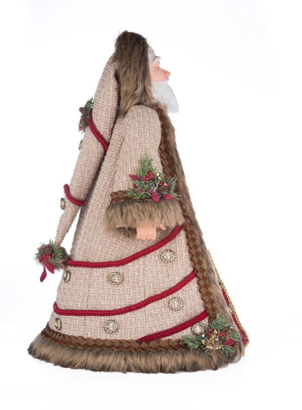 North Country Advent Santa Doll