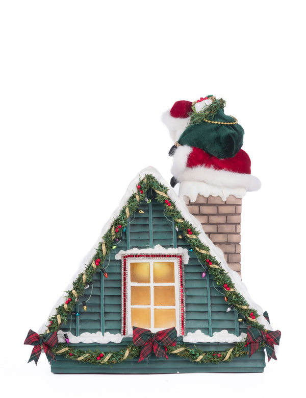 Santa In Chimney Christmas Countdown
