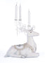 Crystal Christmas Sitting Deer Candle Holder