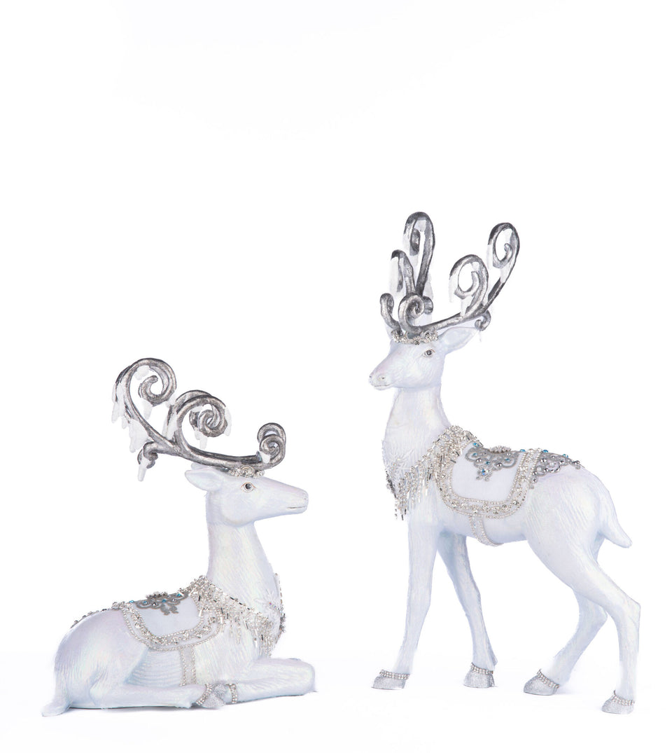 Crystal Christmas Deer Assortment of 2