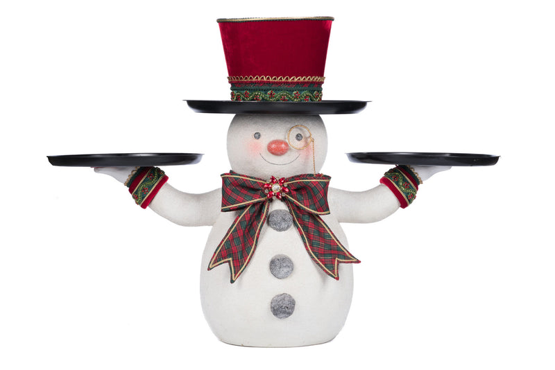 Holiday Magic Snowman Serving Piece