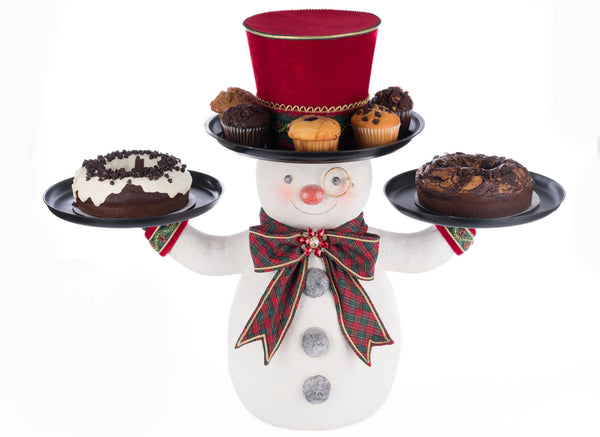 Holiday Magic Snowman Serving Piece