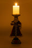 Holiday Magic Santa Candlestick