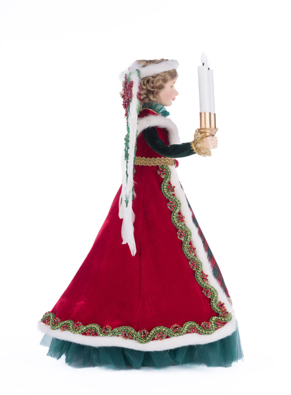 Penelope Poinsettia Angel Tree Topper