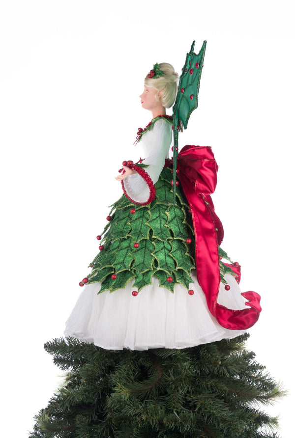 Holly Berry Fairy Tree Topper