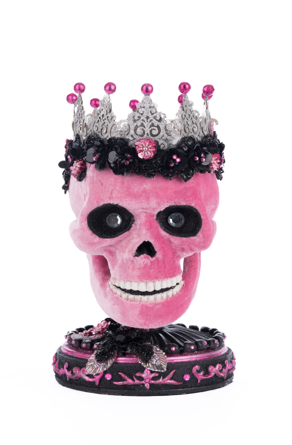 Pink Panic Skull Trinket Box
