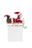 Laying Elf on Sled Stocking Holder