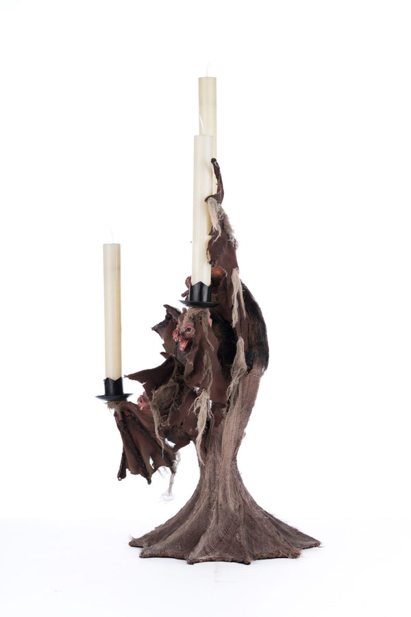 Jacks And Cats Bat Candelabra