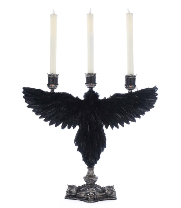 Macabre Crow Candelabra