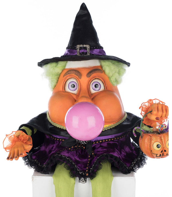 Bubbles the Witch Candy Corn Ledge Sitter
